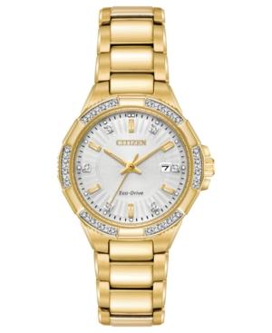Citizen Eco-drive Women's Riva Gold-tone Stainless Steel Bracelet Watch 30mm
