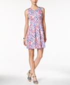 Charter Club Petite Floral-print Fit & Flare Dress, Only At Macy's