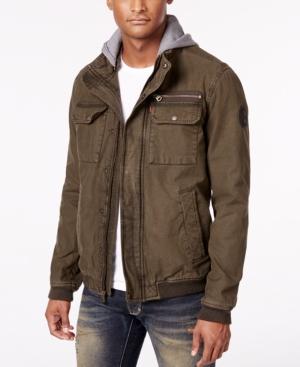 Levi's Men's Twill Hooded Bomber Jacket