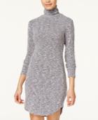 Utra Flirt Juniors' Heathered Turtleneck Sweater Dress