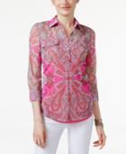 Inc International Concepts Printed Shirt, Only At Macy's