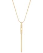 Swarovski Cubist Gold-plated Long Crystal Pendant Necklace
