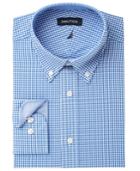 Nautica Men's Classic/regular Fit Comfort Stretch Wrinkle Free Gingham Dress Shirt