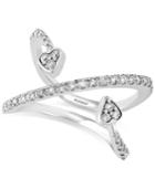 Pave Classica By Effy Diamond Double Arrow Heart Ring (3/8 Ct. T.w.) In 14k White Gold