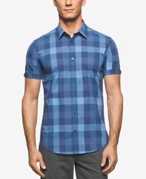 Calvin Klein Men's Buffalo Check Short-sleeve Shirt