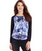 Calvin Klein Jeans Colorblocked Printed Top