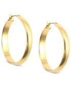 Anne Klein Gold-tone Click-it Hoop Earrings