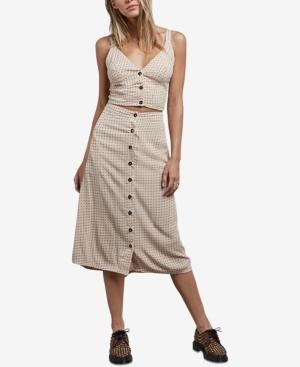 Volcom Juniors' Button-down Midi Skirt