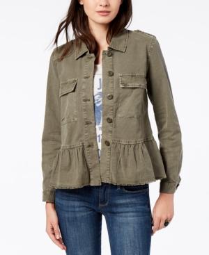 Lucky Brand Peplum-hem Utility Jacket