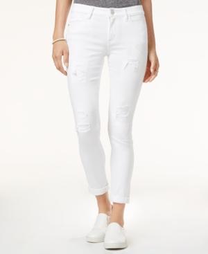 Tinseltown Juniors' Rip And Repair Distressed Skinny Jeans
