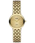 Seiko Women's Dress Solar Gold-tone Stainless Steel Bracelet Watch 23mm Sup352