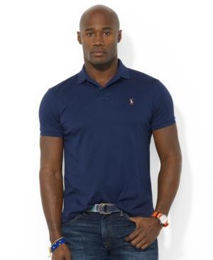 Polo Ralph Lauren Big And Tall Pima Soft-touch Interlock Polo