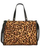 I.n.c. Remmey Leopard-print Satchel, Created For Macy's