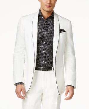 Sean John Men's Cream Linen Jacket