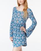O'neill Juniors' Beverly Printed V-back Peasant Dress