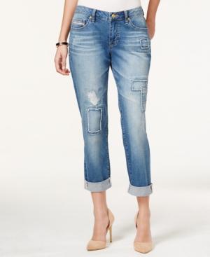Jag Patched Alex Medium Wash Boyfriend Jeans
