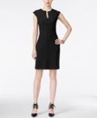 Bar Iii Split-neck Sheath Dress, Only At Macy's