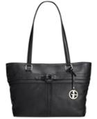Giani Bernini Covered Ring Nappa Leather Tote, Only At Macy's