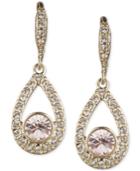 Givenchy Gold-tone Teardrop Crystal And Pave Drop Earrings