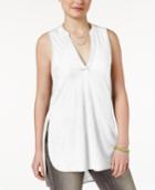 Almost Famous Juniors' Sleeveless Utility Tunic