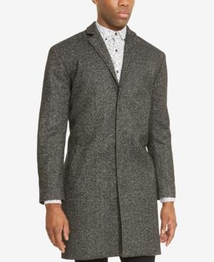 Kenneth Cole Reaction Men's Hidden-placket Overcoat