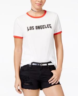 2-kuhl Juniors' Los Angeles Graphic Ringer T-shirt