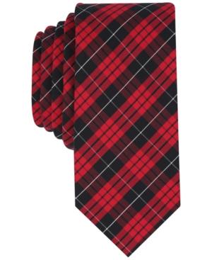 Bar Iii Men's Macleod Dress Plaid Skinny Tie, Created For Macy's