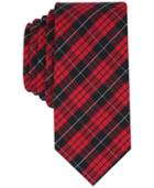 Bar Iii Men's Macleod Dress Plaid Skinny Tie, Created For Macy's