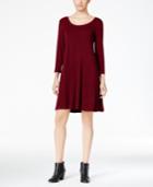Style & Co. 3/4 Sleeve Swing Dress, Only At Macy's