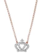Effy Diamond Crown 18 Pendant Necklace (1/8 Ct. T.w.) In 14k Rose Gold