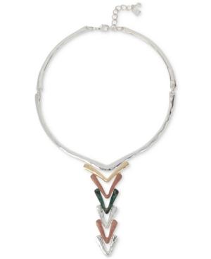 Robert Lee Morris Soho Two-tone And Colored Patina Statement Necklace