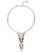 Robert Lee Morris Soho Two-tone And Colored Patina Statement Necklace