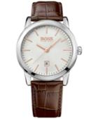 Boss Men's Classic 1 Brown Leather Strap Watch 40mm 1513399