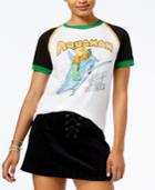 Warner Brothers Juniors' Aquaman Contrast Graphic Baseball T-shirt