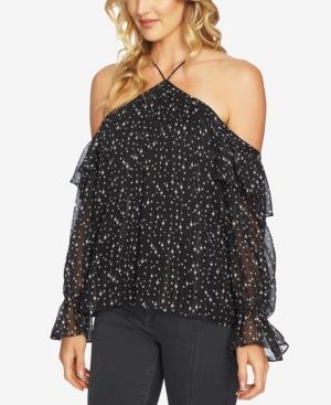 1.state Off-the-shoulder Ruffled-sleeve Top