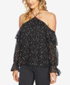 1.state Off-the-shoulder Ruffled-sleeve Top