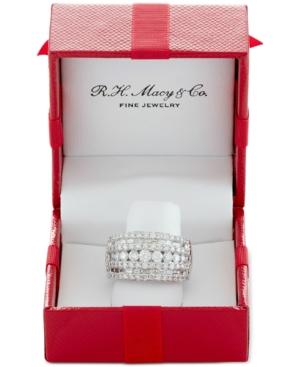Five-row Diamond Band (3 Ct. T.w.) In 14k Gold And White Gold