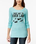 Hybrid Juniors' Shine Neverland Graphic Thermal Tunic Top