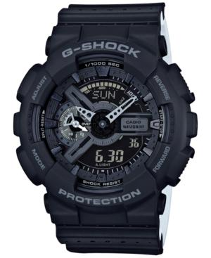 G-shock Men's Analog-digital Black/white Dual Layer Resin Strap Watch 51x55mm Ga110lp-1a