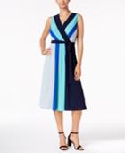 Eci Colorblocked Midi Dress