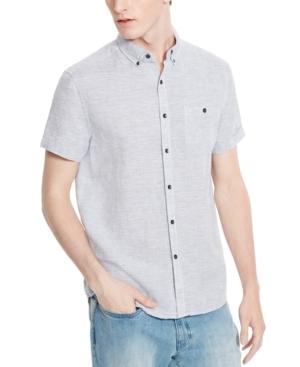 Kenneth Cole Reaction Men's Striped Linen Short-sleeve Shirt