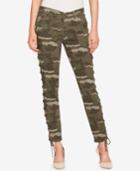 William Rast Lace-up Camo Skinny Jeans