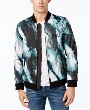 Calvin Klein Jeans Men's Printed Neoprene Bomber Jacket