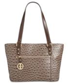 Giani Bernini Ostrich-embossed Tote, Created For Macy's