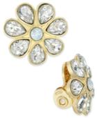 Charter Club Gold-tone Crystal Flower Clip-on Earrings, Only At Macy's