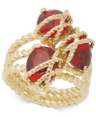 Charter Club Gold-tone Three-crystal Wrap Ring, Created For Macy's