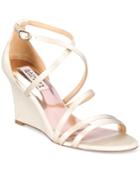 Badgley Mischka Bonanza Strappy Wedge Evening Sandals Women's Shoes