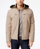 Kenneth Cole Soft Shell Hooded Bomber Jacket