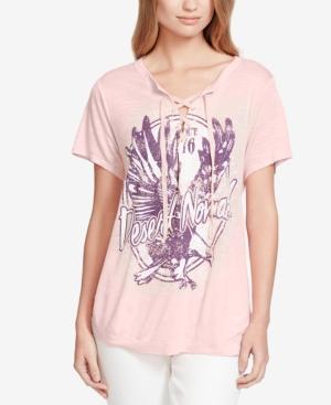 Jessica Simpson Magnolia Lace-up T-shirt