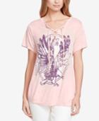 Jessica Simpson Magnolia Lace-up T-shirt